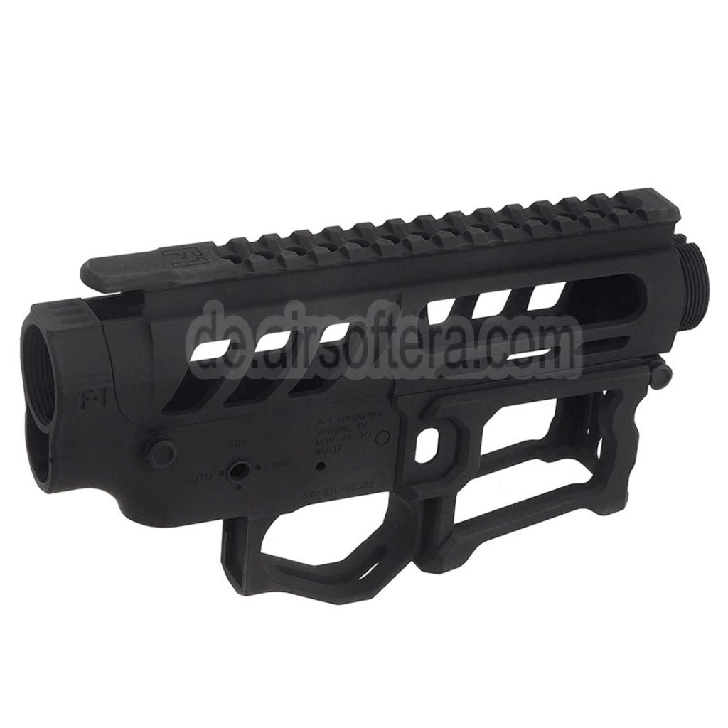 APS UDR-15-3G Metallgehäuse Oberer Unterer Empfänger Geeignet für EMG F1 Firearms APS M4 M16 Serie AEG Gewehre Airsoft Schwarz