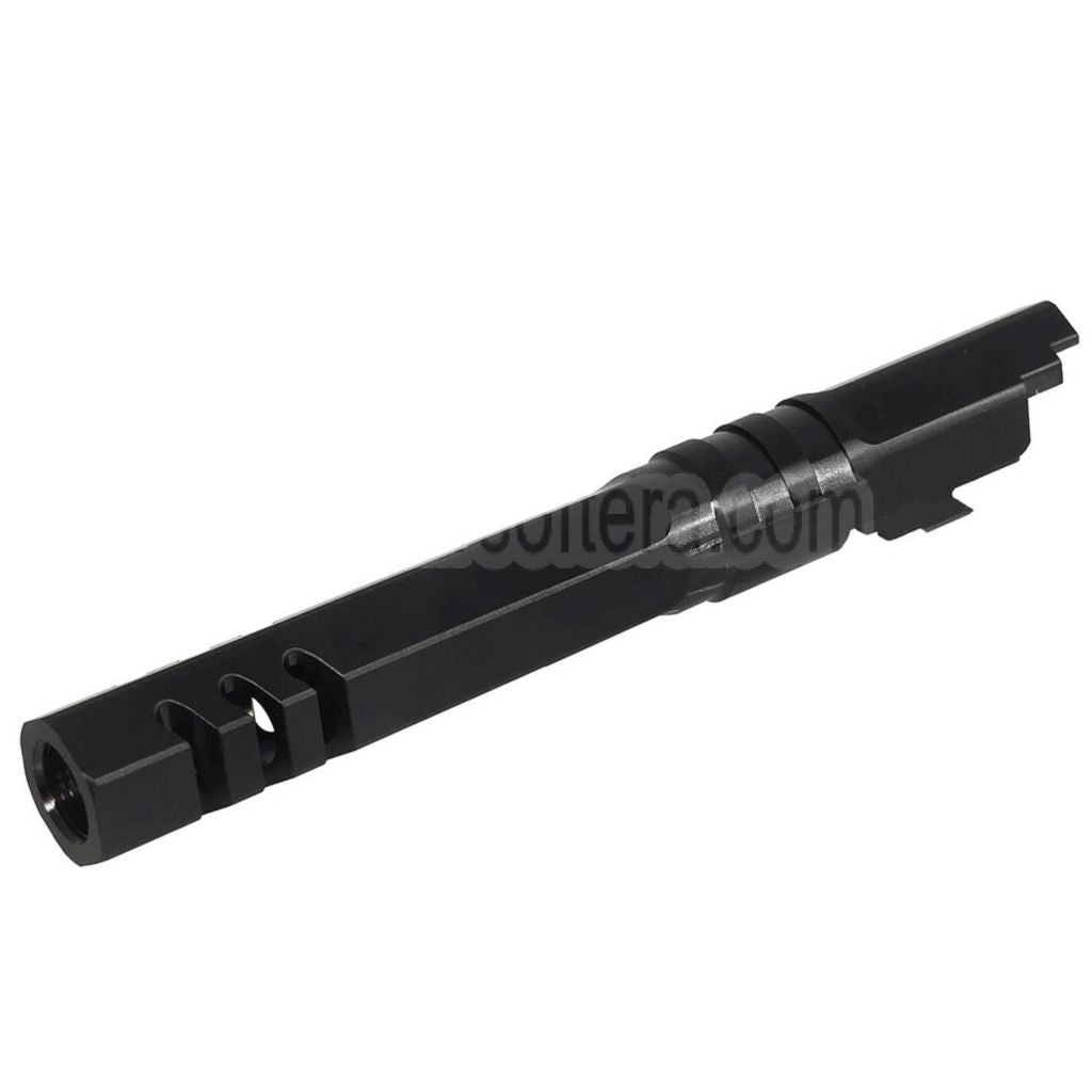 5KU 5 Zoll Edelstahl Hexagon Außenlauf +11mm CW Im Uhrzeigersinn Geeignet für Armorer Works WE (WE-TECH) Tokyo Marui Hi-Capa 5.1 Serie GBB Pistolen Airsoft