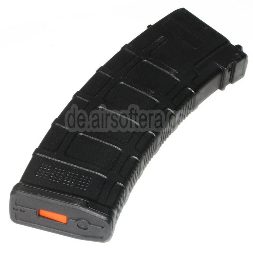 WELL PRO 24rd Polymer PMAG Gas Magazin Geeignet für Well / WE G74A AK74 Serie GBB Gewehre Airsoft Schwarz