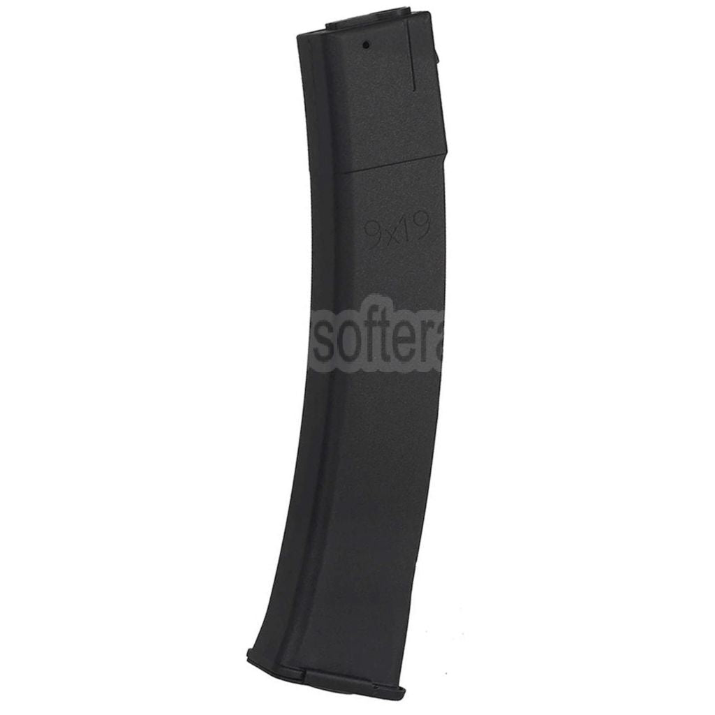 WELL PRO 30/80rd Polymer Mid-Cap Magazin Geeignet für WE06 PPK-20 Serie SMG AEG Gewehre Airsoft Schwarz