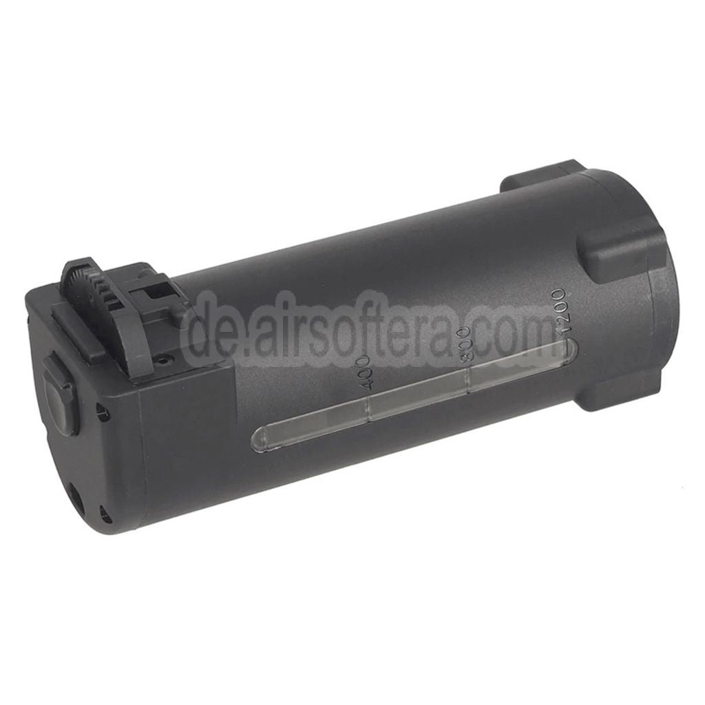 WELL PRO 1200rd Polymer Magazin Geeignet für WE23 Serie AEG Minigun Airsoft Schwarz