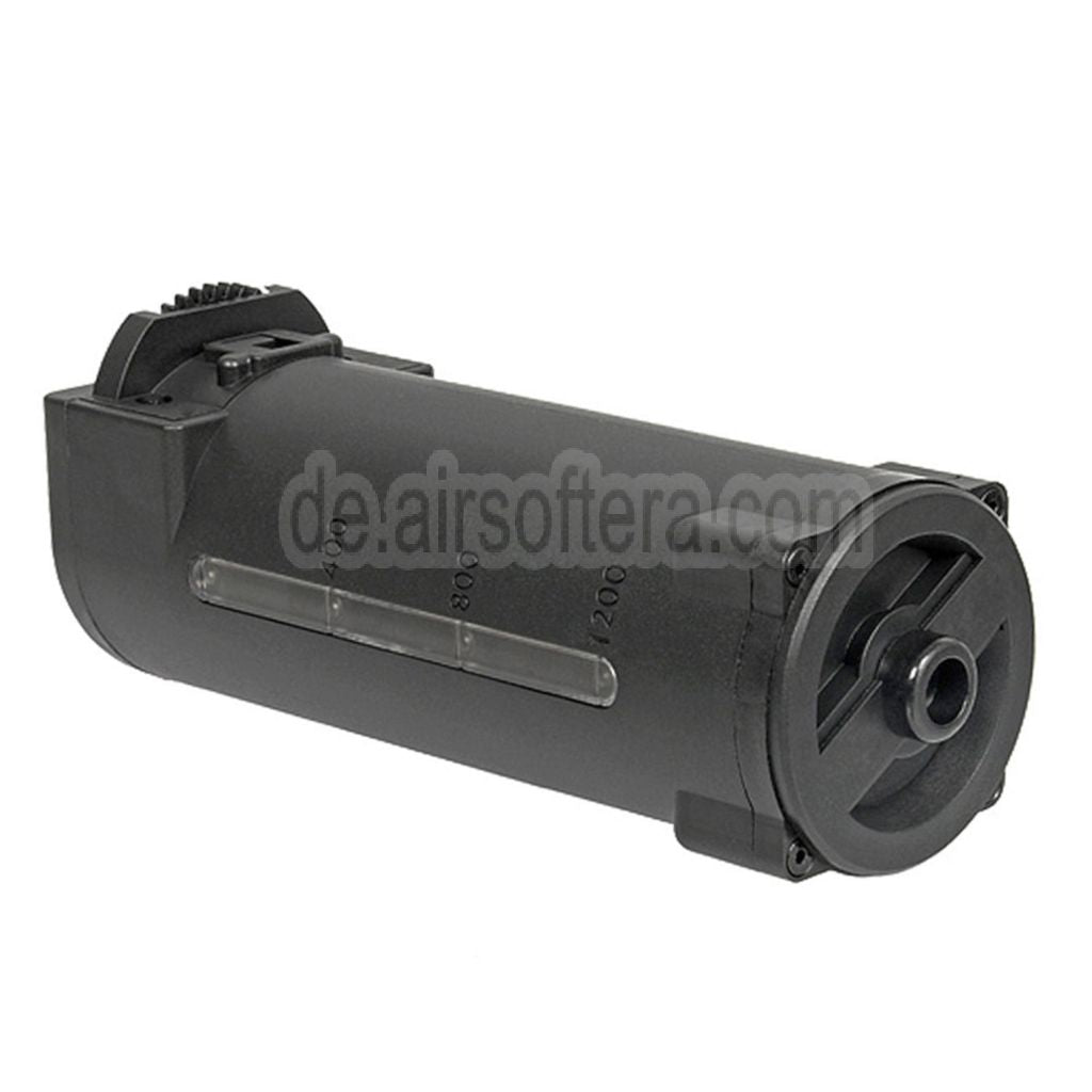 WELL PRO 1200rd Polymer Magazin Geeignet für WE23 Serie AEG Minigun Airsoft Schwarz