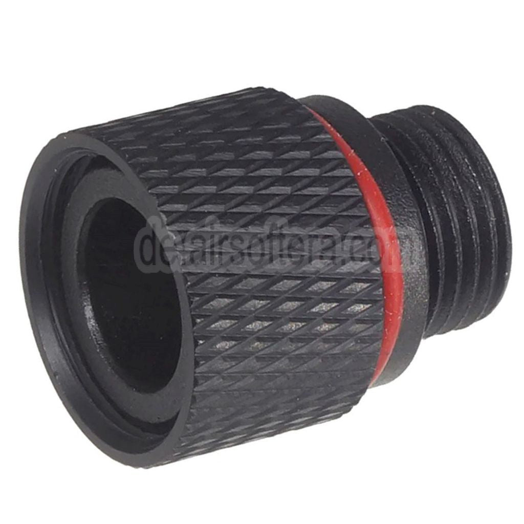 AirsoftEra Lauf Schalldämpfer Kompensator Adapter mit Laufmantel Gewindeschutz Typ-1 Geeignet für KSC M9 / WE Pistolen +11mm CW Gewinde im Uhrzeigersinn -14mm CCW Gewinde gegen den Uhrzeigersinn