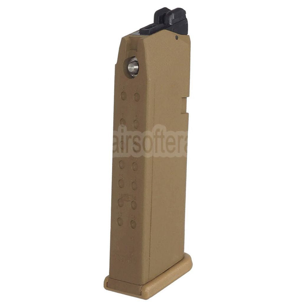 ARMY ARMAMENT 24rd Gas Magazin Geeignet für G19X G19 G23 G26 Serie GBB Pistolen Airsoft Tan