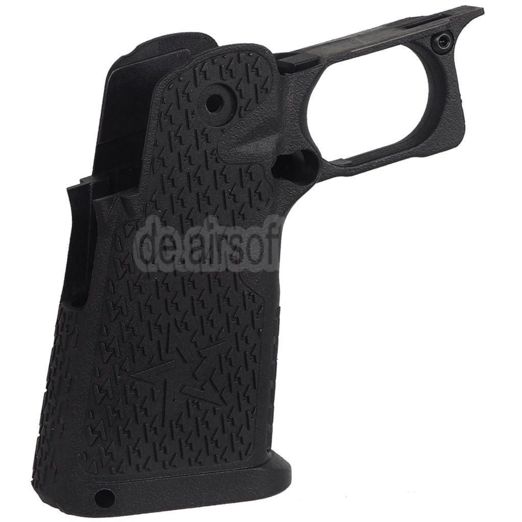 ARMY ARMAMENT Kompakt Geriffelter Griff Geeignet für R612 EMG Staccato C2 Hi-Capa Serie GBB Pistolen Schwarz