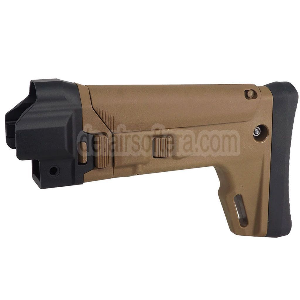 5KU ACR Stil 7-Positions Seitlich faltbar Einziehbarer Schaft Geeignet für CYMA MP5 Serie AEG Gewehre Airsoft