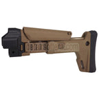 5KU ACR Stil 7-Positions Seitlich faltbar Einziehbarer Schaft Geeignet für CYMA MP5 Serie AEG Gewehre Airsoft