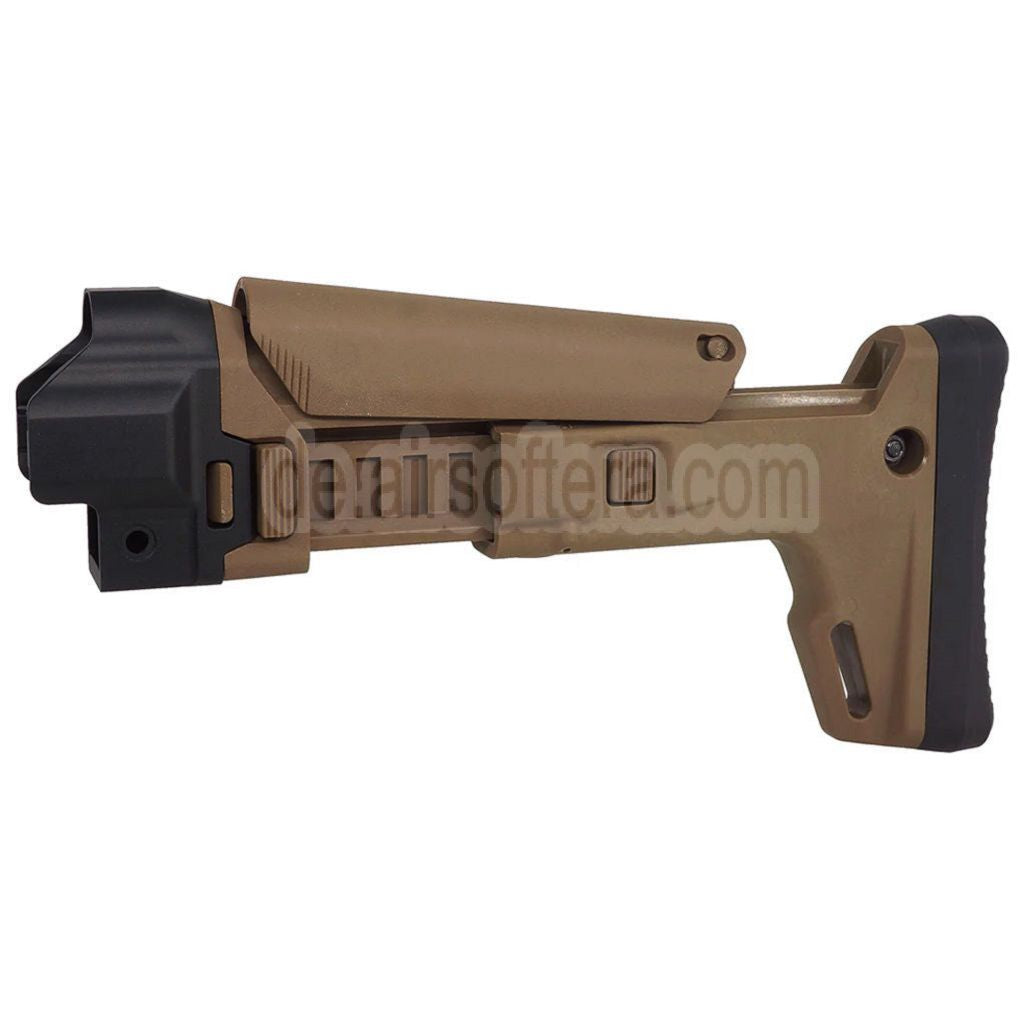 5KU ACR Stil 7-Positions Seitlich faltbar Einziehbarer Schaft Geeignet für CYMA MP5 Serie AEG Gewehre Airsoft