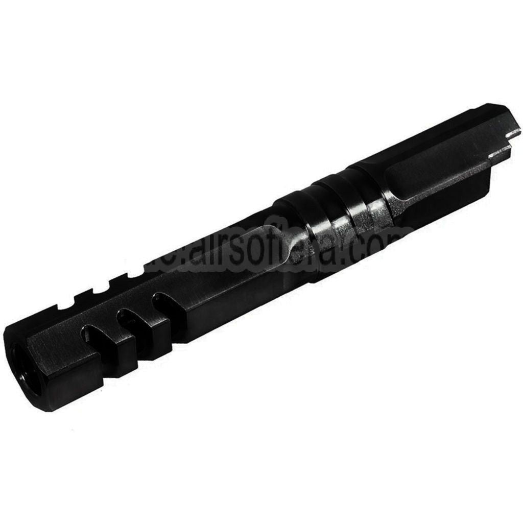 5KU 4.3 Zoll Edelstahl Hexagon Außenlauf +11mm CW Im Uhrzeigersinn Geeignet für Armorer Works WE (WE-TECH) Tokyo Marui Hi-Capa 4.3 Serie GBB Pistolen Airsoft