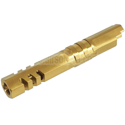 5KU 4.3 Zoll Edelstahl Hexagon Außenlauf +11mm CW Im Uhrzeigersinn Geeignet für Armorer Works WE (WE-TECH) Tokyo Marui Hi-Capa 4.3 Serie GBB Pistolen Airsoft
