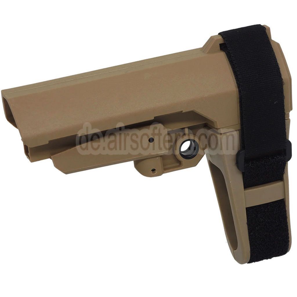 DOUBLE BELL Minimalist SBA3 Stabilisierende Stütze Schaft Geeignet für AR M4 M16 Serie AEG Gewehre Airsoft