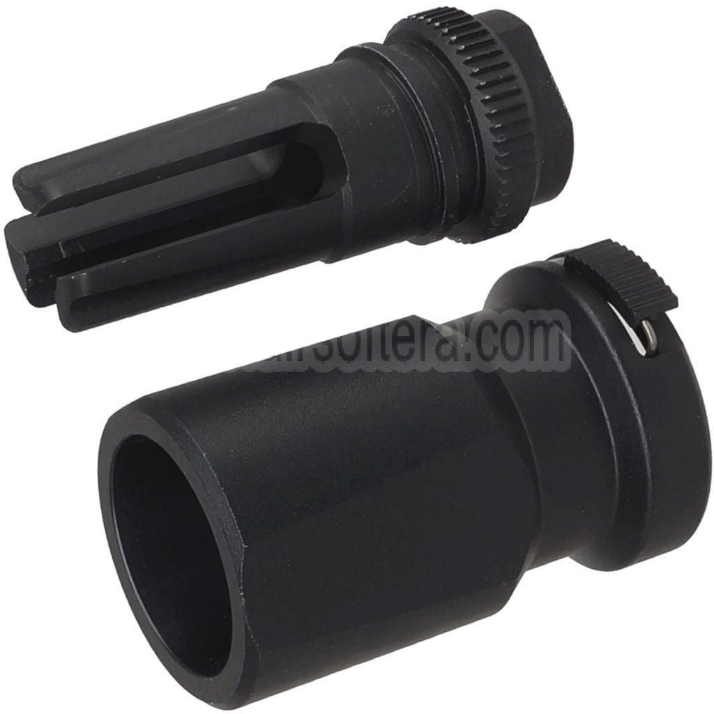 E&C Blackout 51T 3-polig Feuerdämpfer mit Blast Diverter Geeignet für -14mm CCW Gewinde gegen den Uhrzeigersinn