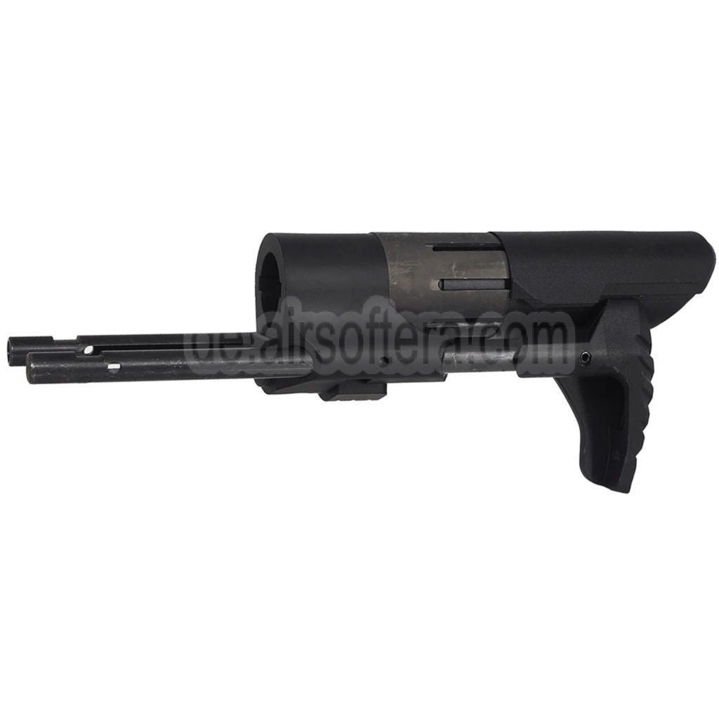 E&C PDW Schaft Geeignet für AR M4 M16 Serie AEG Gewehre Airsoft Schwarz