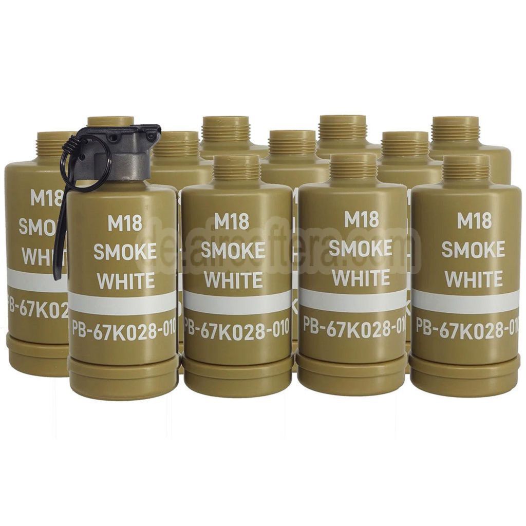 APS HAKKOTSU 12pcs Thunder B Co2 Schallgranate M18 Rauch weiße Hülse Flasche mit Kern