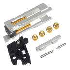 Bomber Airsoft CNC Aluminum SVI Infinity Tiki Stil Lauf Schlitten Rahmen Kit Set Geeignet für Tokyo Marui V10 Serie GBB Pistolen Silber