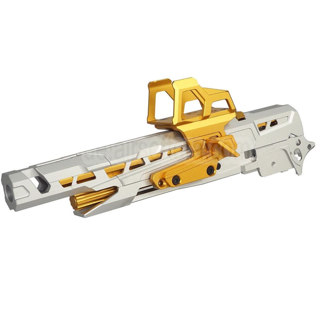 5KU CNC Aluminum EX-02 Lauf Schlitten Mitte Rahmen Kit Komplett Set Geeignet für Tokyo Marui Hi-Capa Serie GBB Pistolen Airsoft