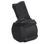 CYMA 500rd Elektrisch Schallsteuerung Wicklung Gas Trommelmagazin Geeignet für CYMA CGS Tokyo Marui M4 Serie MWS GBB Gewehre Airsoft Schwarz