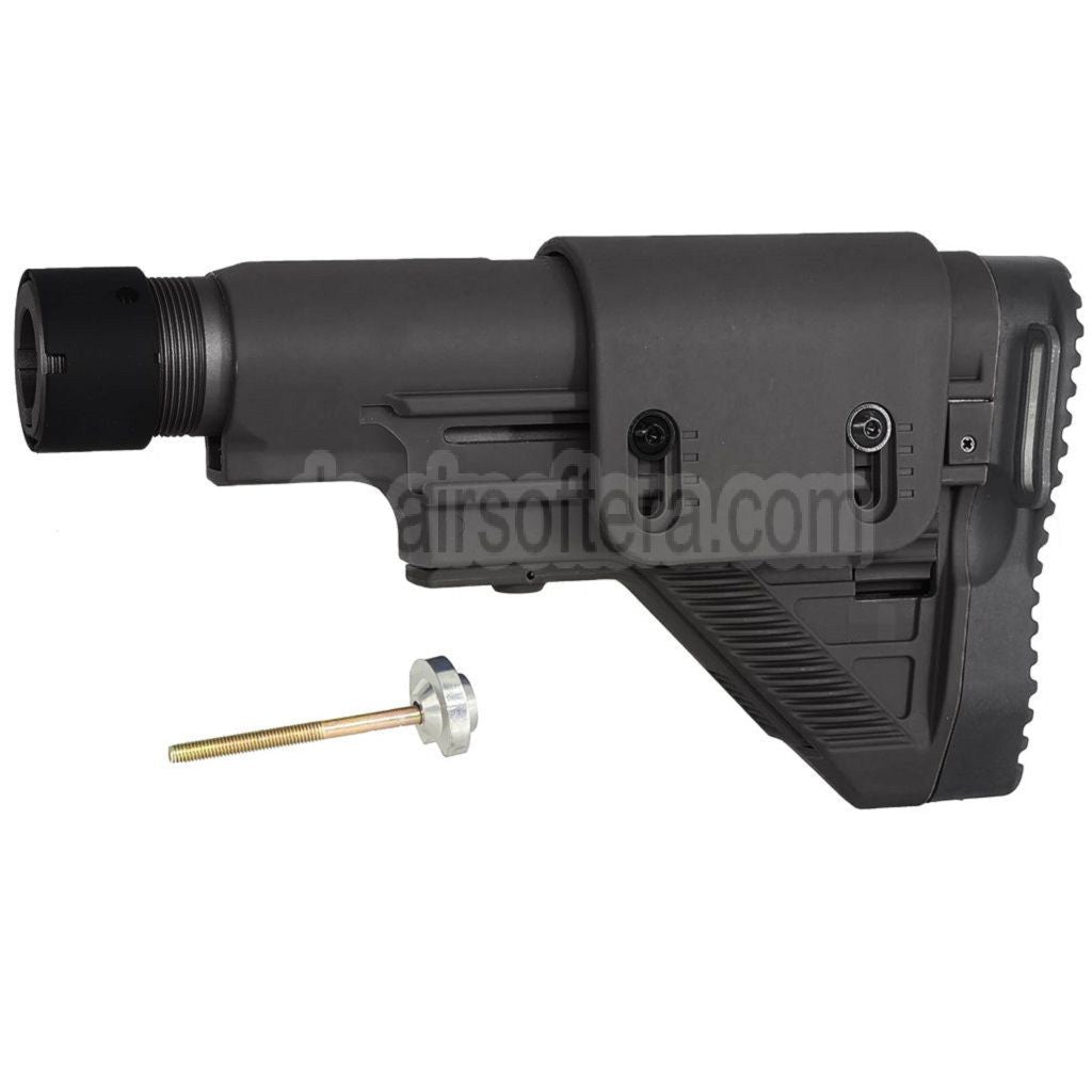 E&C DMR Stil Einziehbarer Schaft mit Röhre Geeignet für E&C HK417 G28 Serie AEG Gewehre Airsoft