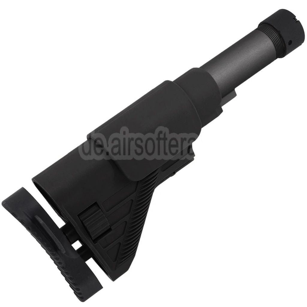 E&C DMR Stil Einziehbarer Schaft mit Röhre Geeignet für E&C HK417 G28 Serie AEG Gewehre Airsoft