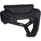 E&C GL-CORE CP Stil Einziehbarer Schaft Geeignet für AR M4 M16 Serie AEG Gewehre Airsoft Schwarz