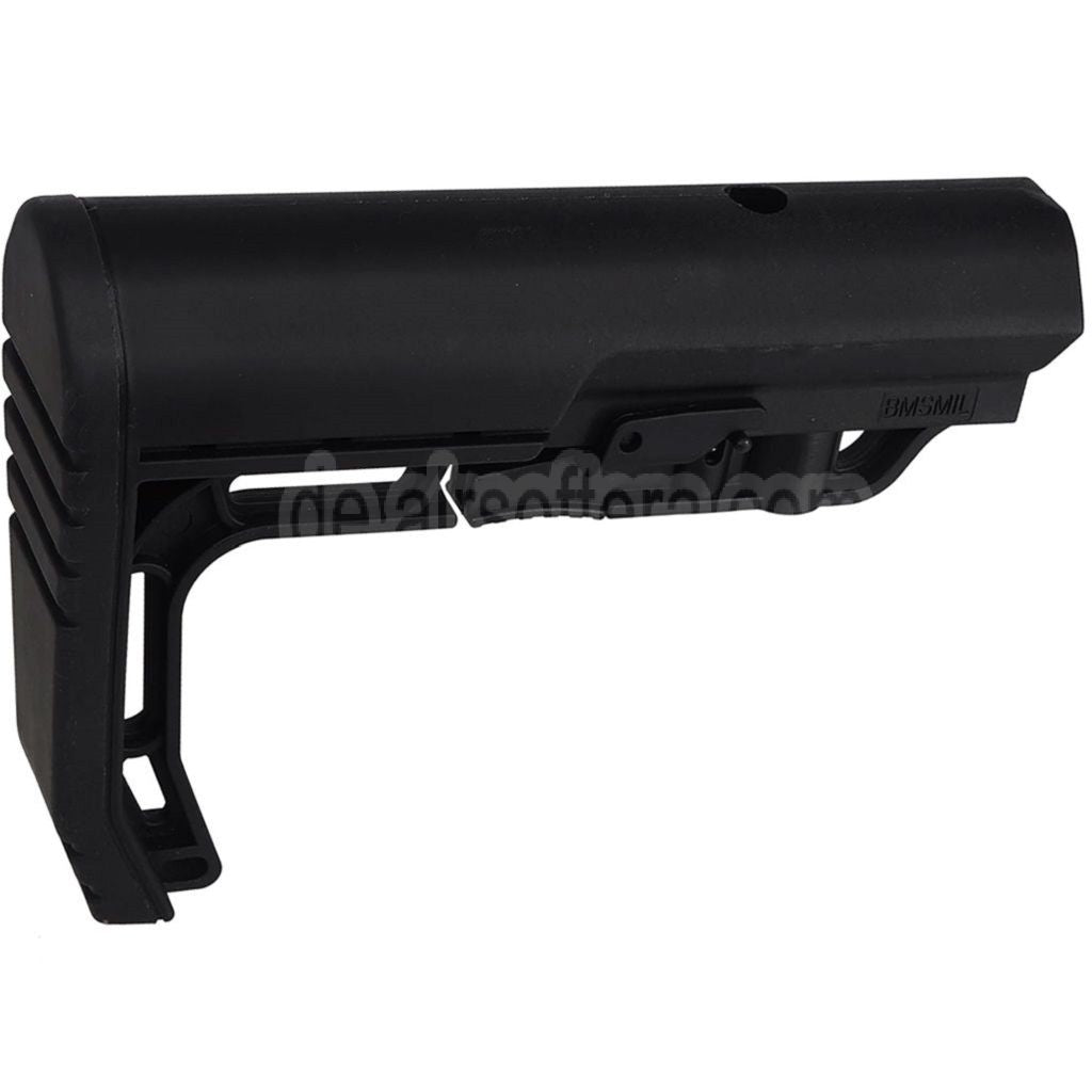 E&C BMSMIL Stil Minimalist Einziehbarer Schaft Geeignet für AR M4 M16 Serie AEG Gewehre Airsoft Schwarz