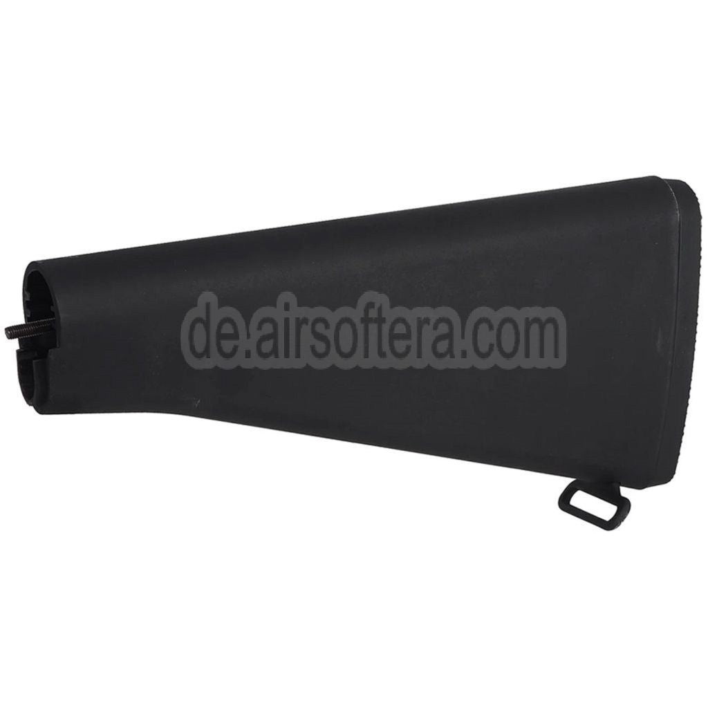E&C M16A2 Feste Schaft geeignet für M4 M16 Serie AEG Gewehre Airsoft Schwarz