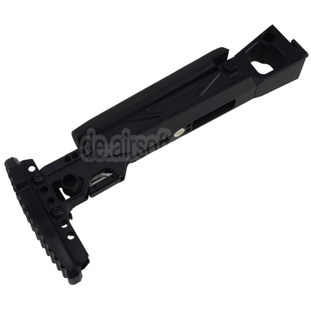 5KU KPYK Teleskop Klappschaft mit Cheek Riser Geeignet für GHK AKM V3 Serie GBB Gewehre Schwarz