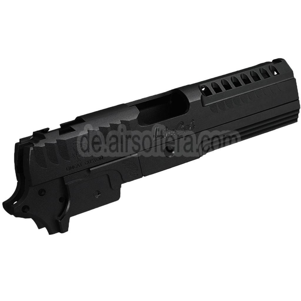 5KU CNC Aluminum LimCat Custom Stil Mitte Rahmen Schlitten Set Geeignet für Tokyo Marui Hi-Capa 4.3 Serie GBB Pistolen Airsoft