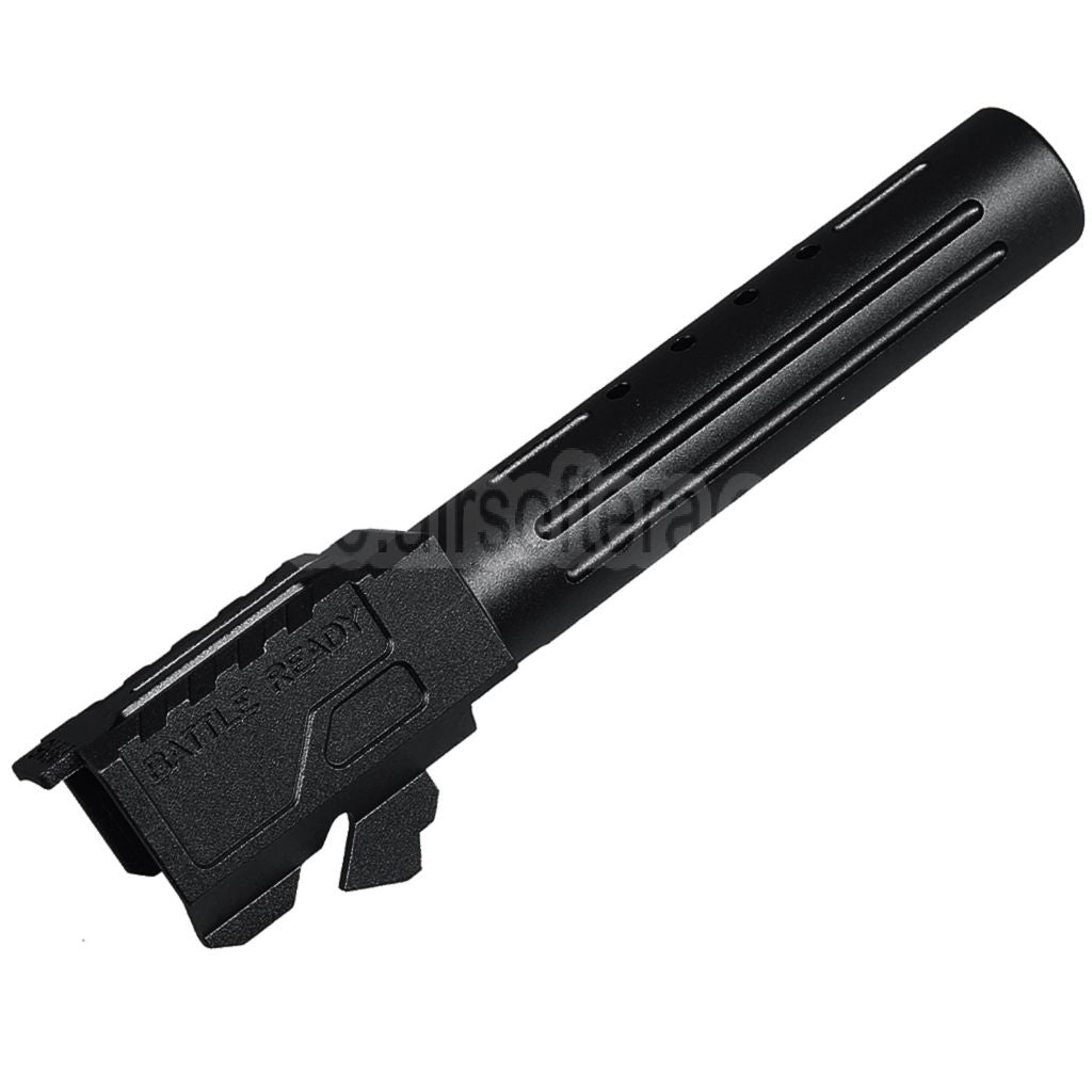 5KU CNC Aluminum BRA Stil Ported Außenlauf Geeignet für Umarex / VFC G19 Gen.3 Serie GBB Pistolen Airsoft