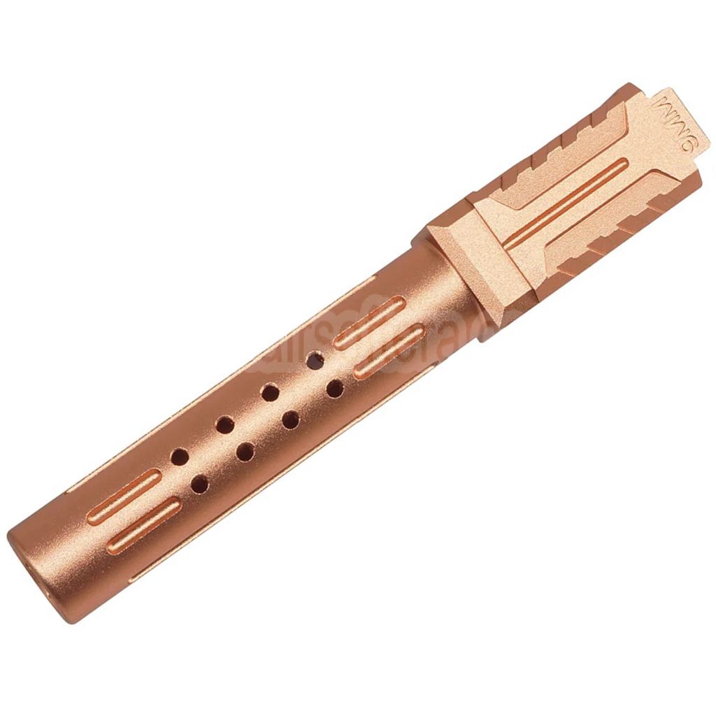 5KU CNC Aluminum BRA Stil Ported Außenlauf Geeignet für Umarex / VFC G19 Gen.3 Serie GBB Pistolen Airsoft