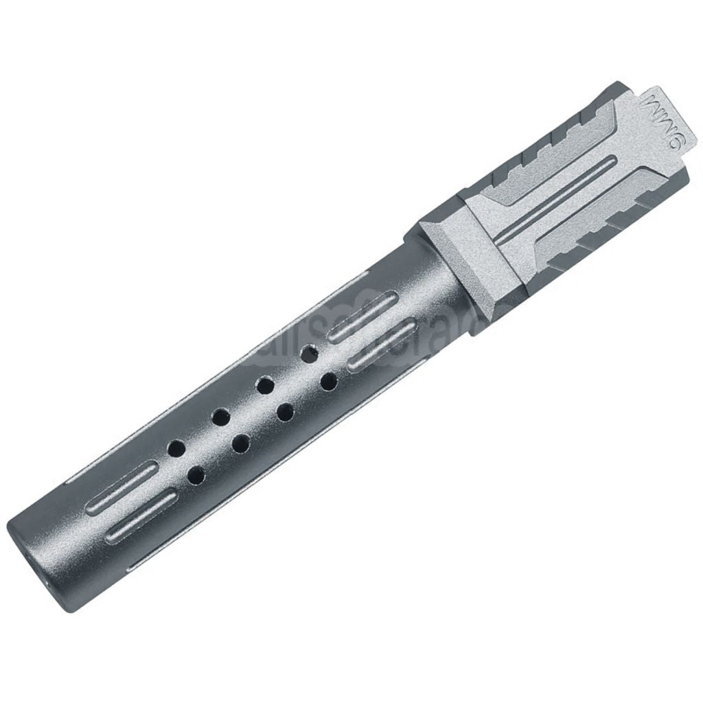 5KU CNC Aluminum BRA Stil Ported Außenlauf Geeignet für Umarex / VFC G19 Gen.3 Serie GBB Pistolen Airsoft