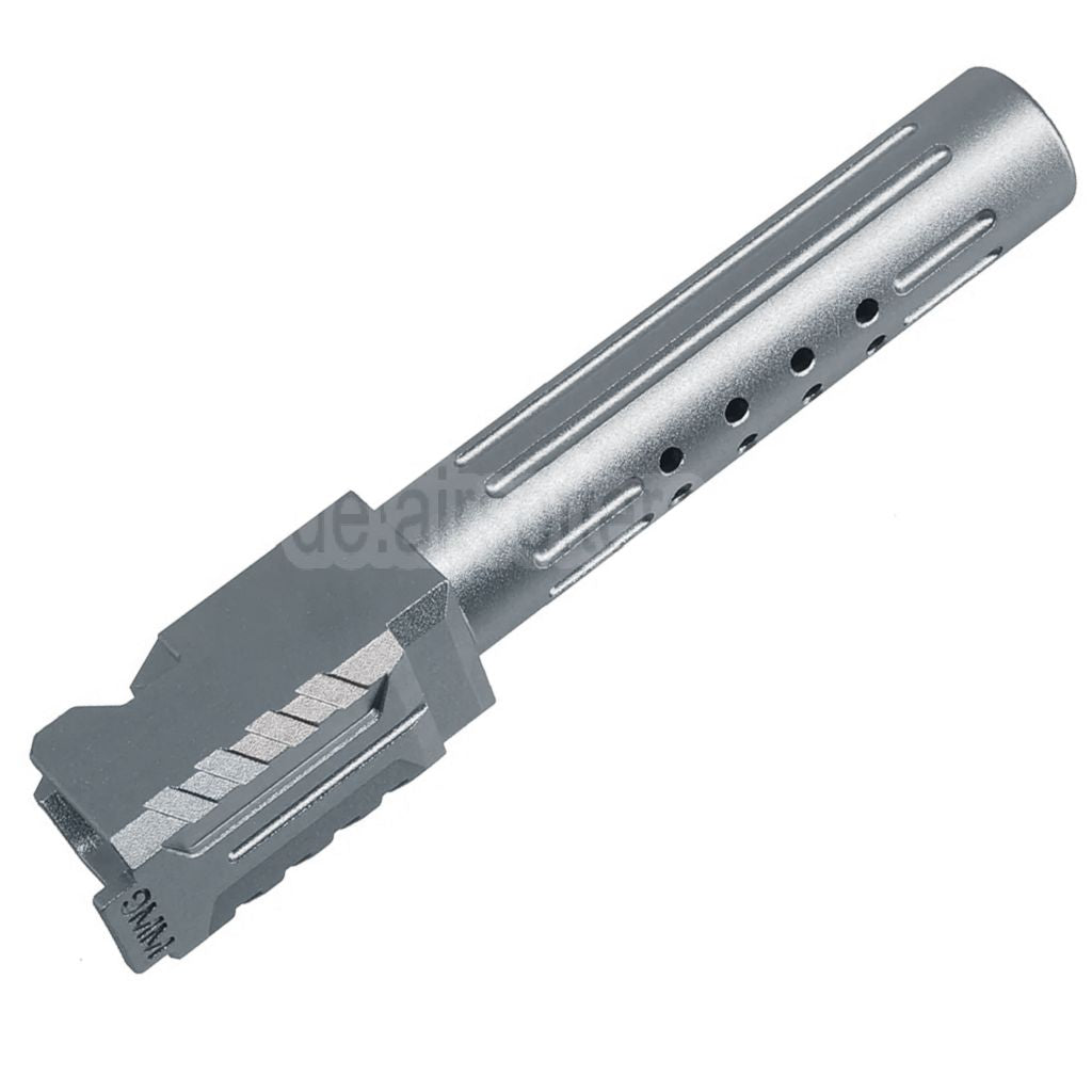 5KU CNC Aluminum BRA Stil Ported Außenlauf Geeignet für Umarex / VFC G19 Gen.3 Serie GBB Pistolen Airsoft