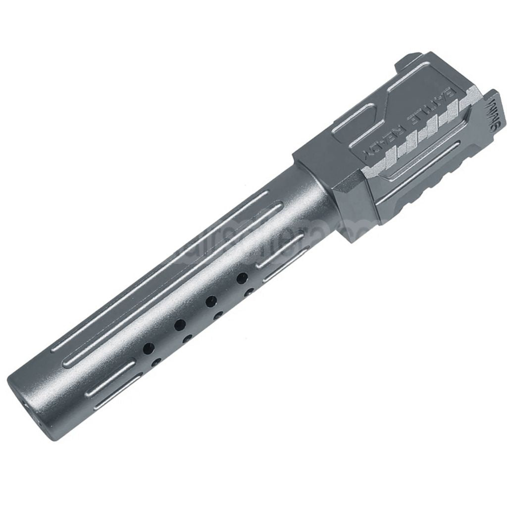 5KU CNC Aluminum BRA Stil Ported Außenlauf Geeignet für Tokyo Marui G19 Gen.3 Serie GBB Pistolen Airsoft