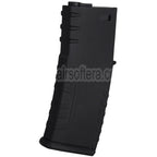 E&C 120rd Polymer Mid-Cap Magazin Geeignet für M4 M16 Serie AEG Gewehre Airsoft Schwarz