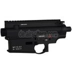 E&C SDMR Stil Metallgehäuse Oberer Unterer Empfänger Geeignet für E&C M110A1 HK417 Serie AEG Gewehre Airsoft Schwarz