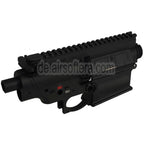 E&C SDMR Stil Metallgehäuse Oberer Unterer Empfänger Geeignet für E&C M110A1 HK417 Serie AEG Gewehre Airsoft Schwarz