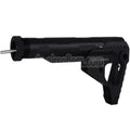 E&C Pit Stil PDW Schaft Geeignet für AR M4 M16 Serie AEG Gewehre Airsoft Schwarz