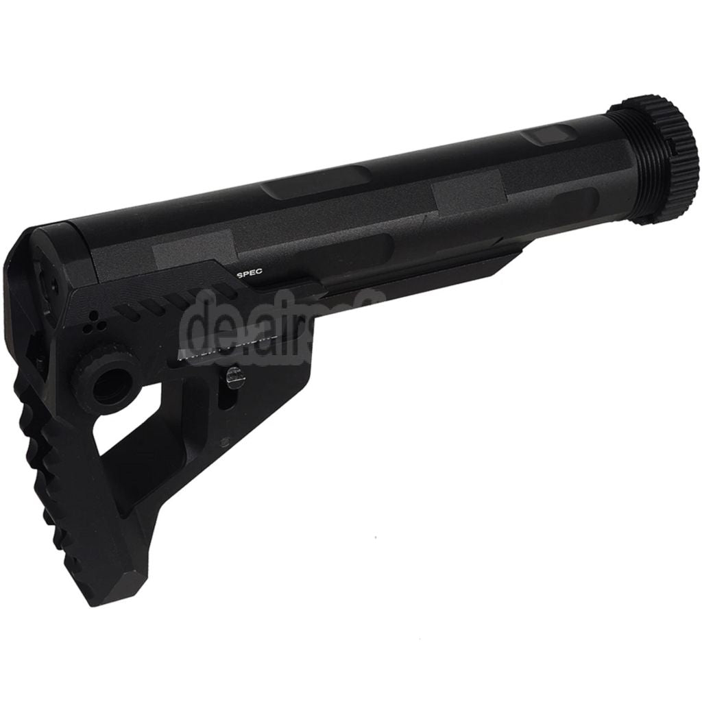 E&C Pit Stil PDW Schaft Geeignet für AR M4 M16 Serie AEG Gewehre Airsoft Schwarz