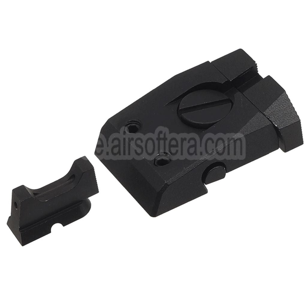 5KU CNC Aluminum Optisches Faser Korn Verstellbare Kimme Geeignet für KJ Works ASG CZ Shadow2 Serie GBB Pistolen Airsoft