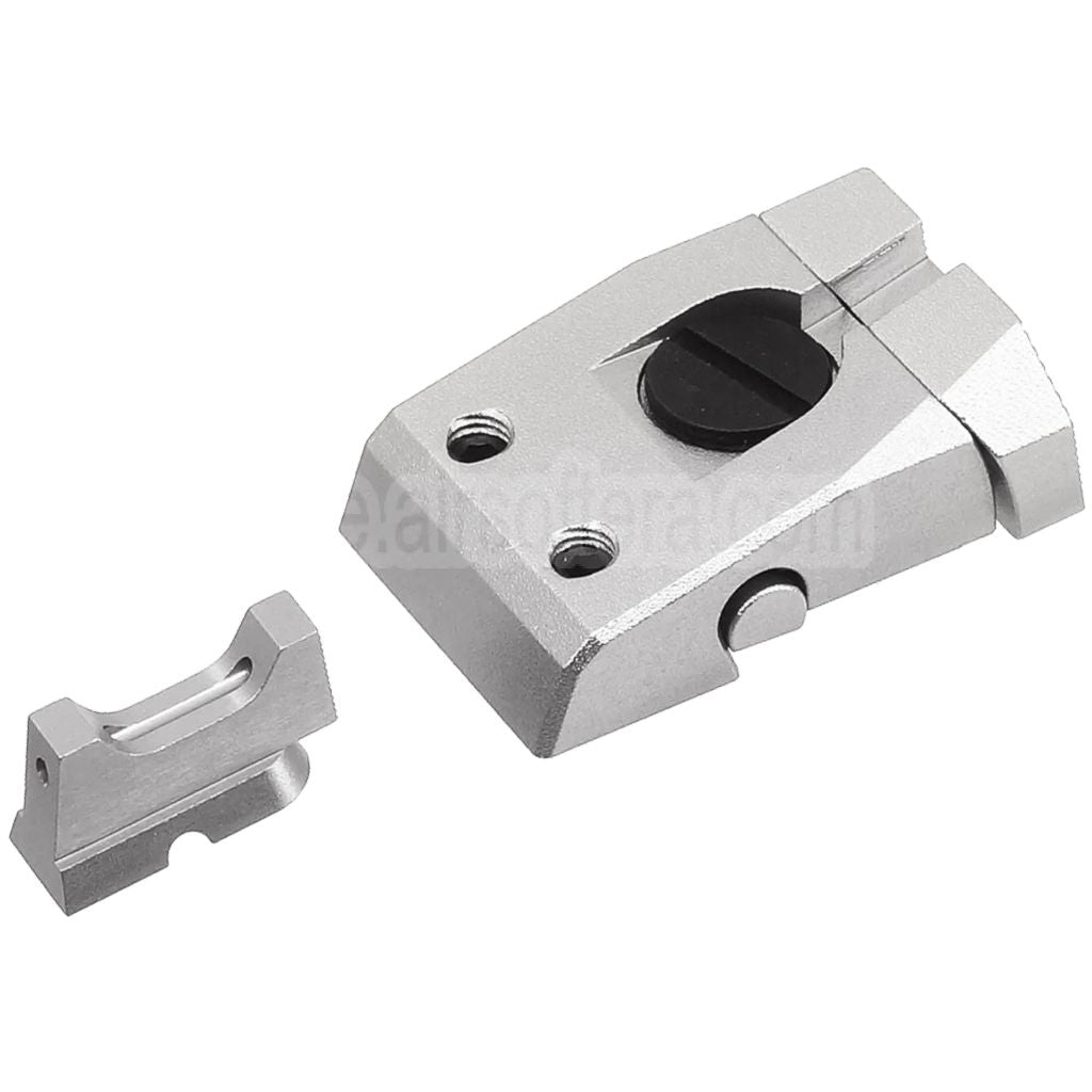 5KU CNC Aluminum Optisches Faser Korn Verstellbare Kimme Geeignet für KJ Works ASG CZ Shadow2 Serie GBB Pistolen Airsoft