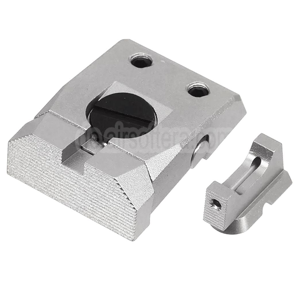 5KU CNC Aluminum Optisches Faser Korn Verstellbare Kimme Geeignet für KJ Works ASG CZ Shadow2 Serie GBB Pistolen Airsoft