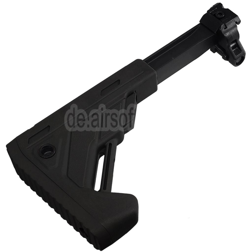 E&C 5-Positions Einziehbarer Klappschaft Geeignet für 20mm Picatinny Schiene E&C SIG MPX MCX Serie Gewehre Airsoft
