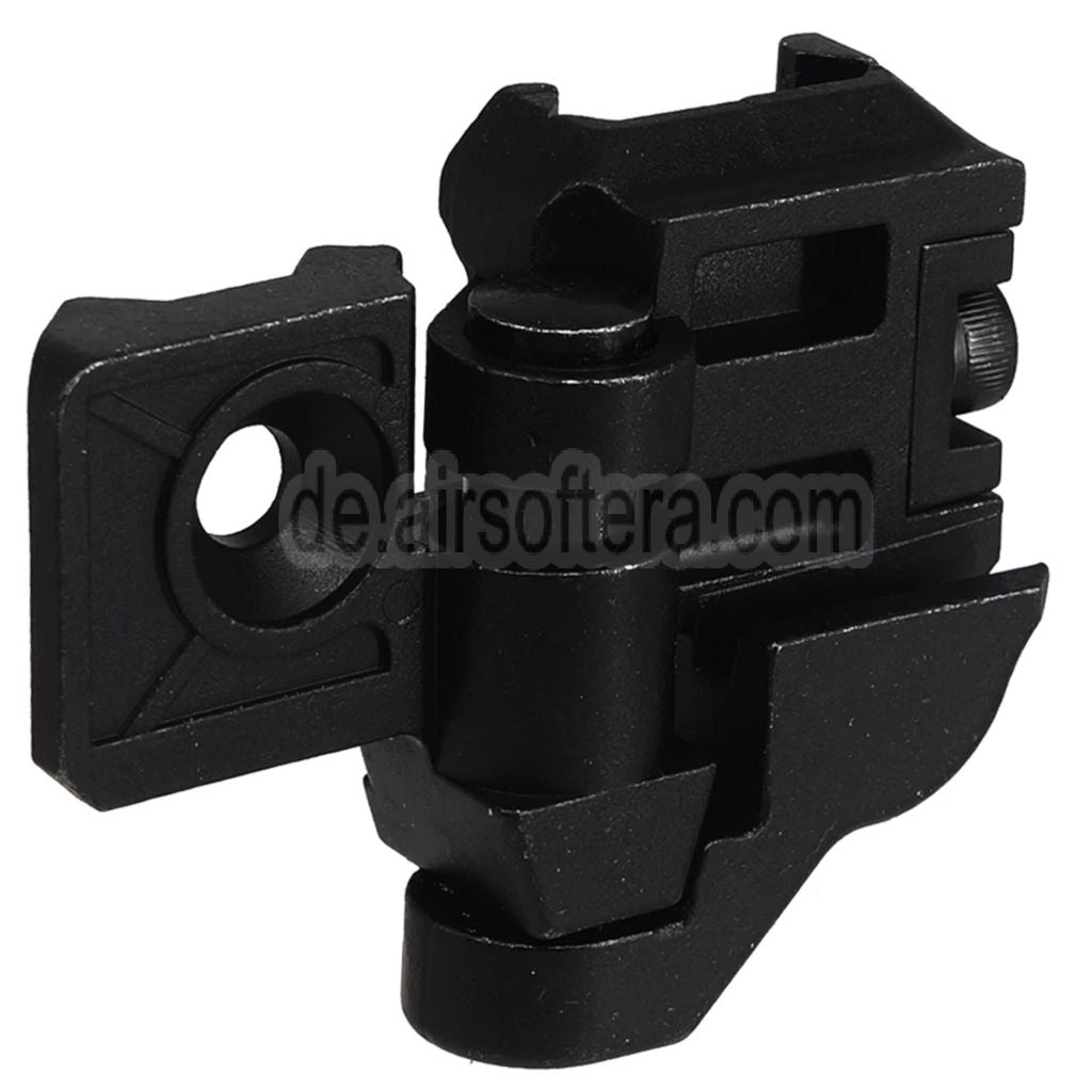 E&C Schaftscharnieradapter Geeignet für 20mm Picatinny Schiene E&C SIG MPX MCX Serie Gewehre Airsoft Schwarz