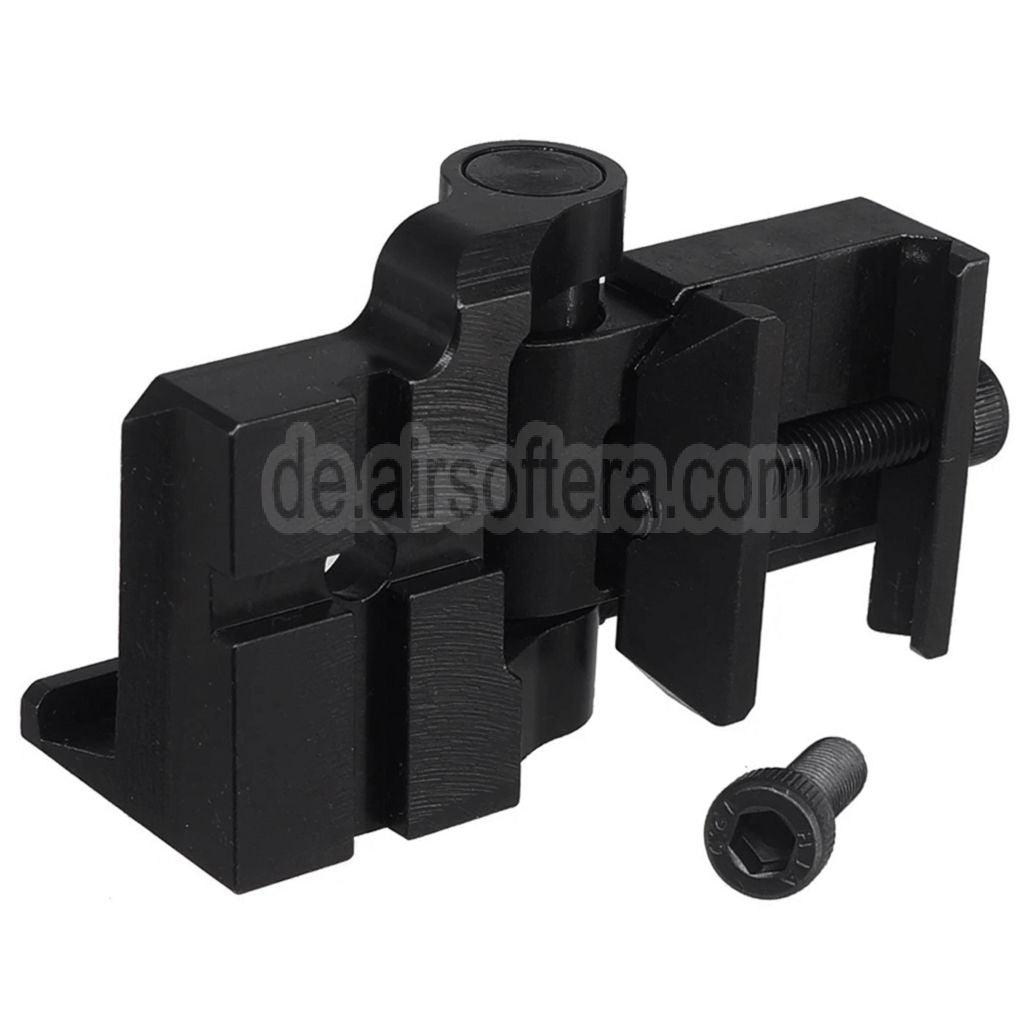 5KU Schaftscharnieradapter Geeignet für 20mm Picatinny Schiene PT-1 PT-3 Serie Klappschaft Schwarz