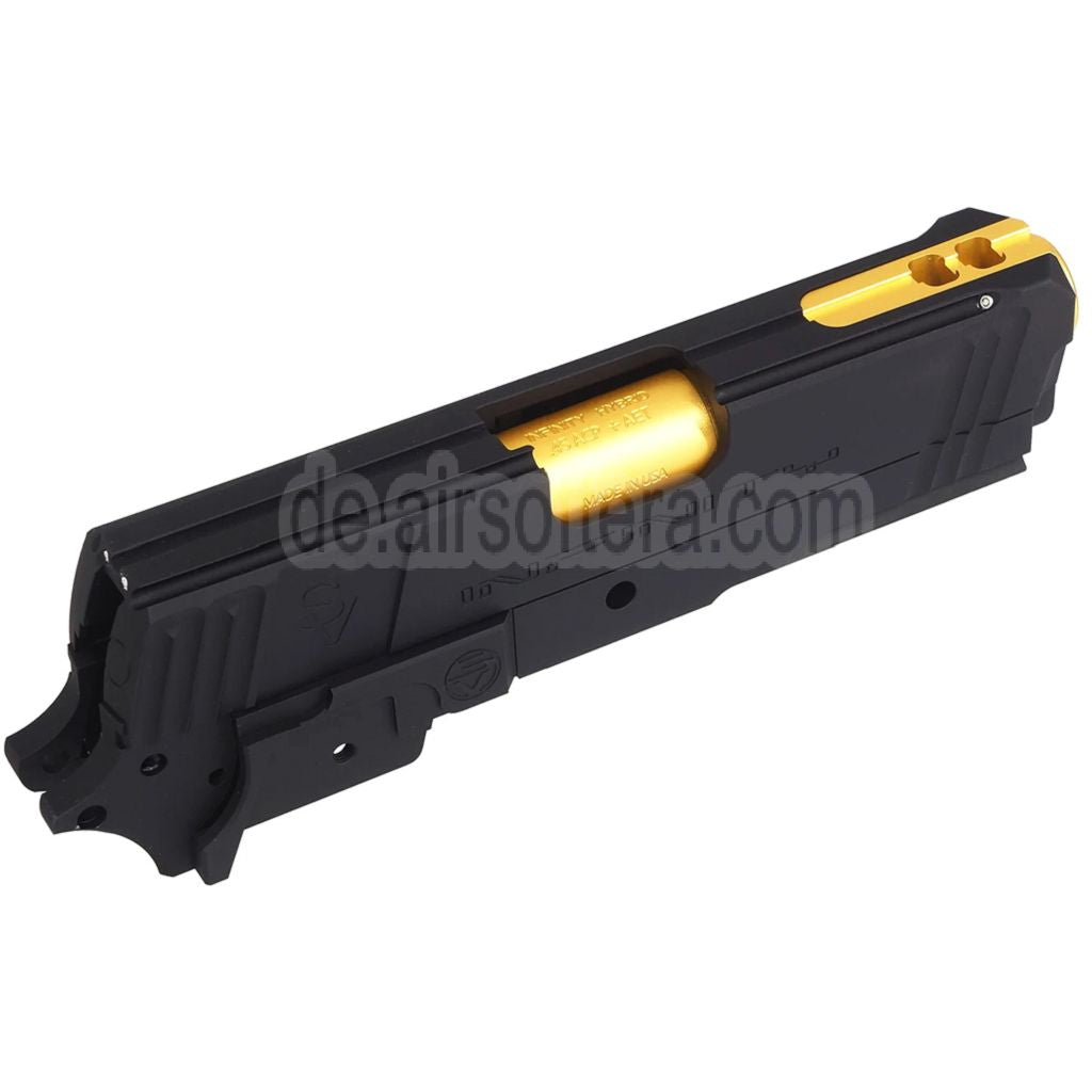 Bomber Airsoft CNC Aluminum SVI Infinity Tiki Stil Lauf Schlitten Mitte Rahmen Kit Set Geeignet für Tokyo Marui Hi-Capa 5.1 Serie GBB Pistolen