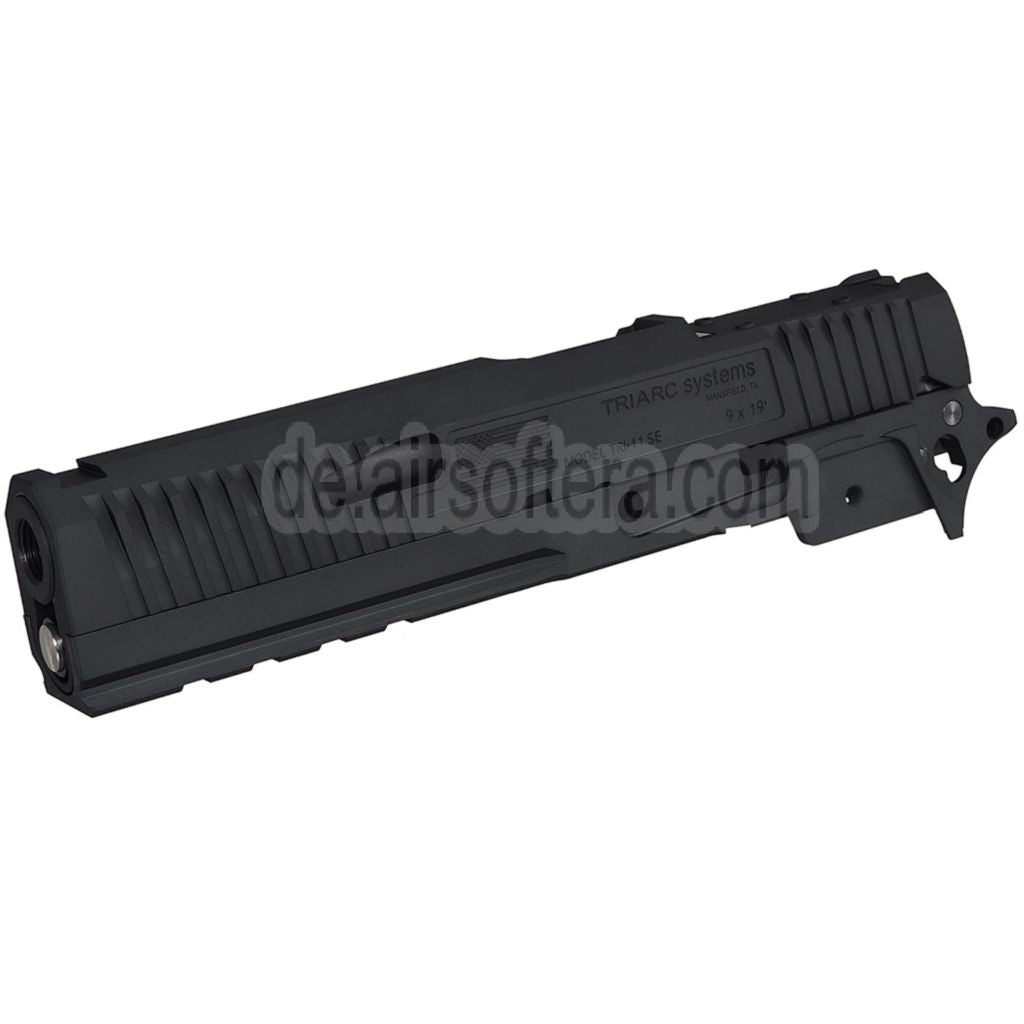 Bomber Airsoft CNC Aluminum TRIARC System Stil Lauf Schlitten Mitte Rahmen Kit Set Geeignet für Tokyo Marui Hi-Capa Serie GBB Pistolen Titangrau
