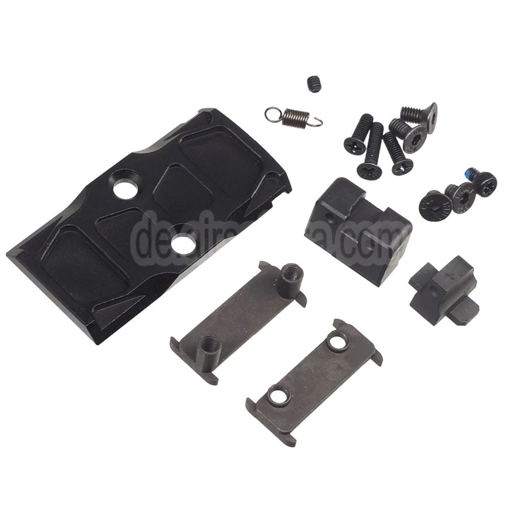 Bomber Airsoft CNC Edelstahl P320 NOS Stil Lauf mit Kompensator Schlitten Set Geeignet für SIG Air VFC M17 M18 Serie GBB Pistolen