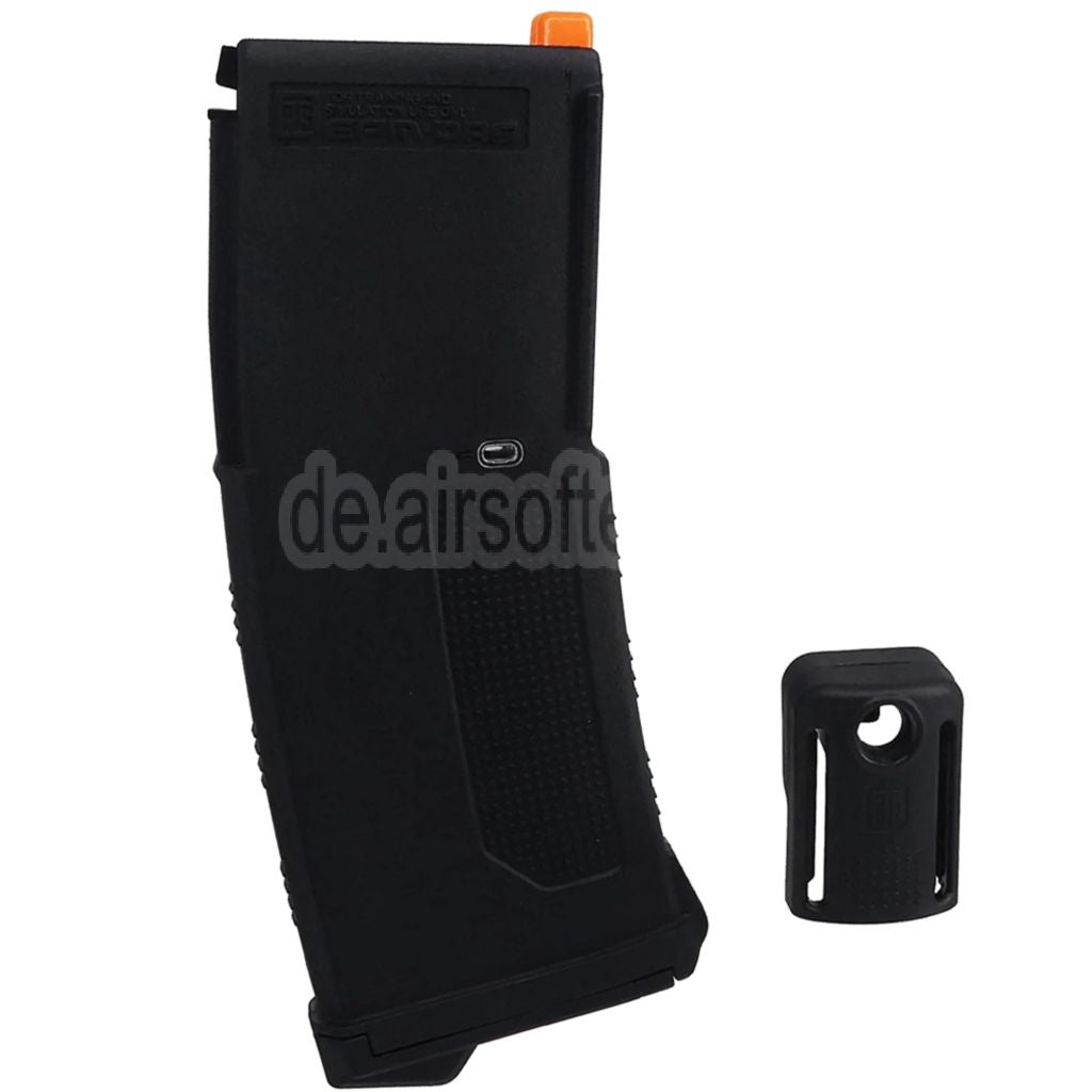 PTS 30/120rd EPM Mid-Cap Enhanced Polymer Magazin Geeignet für GBLS DAS GDR-15 Gewehre Airsoft Schwarz