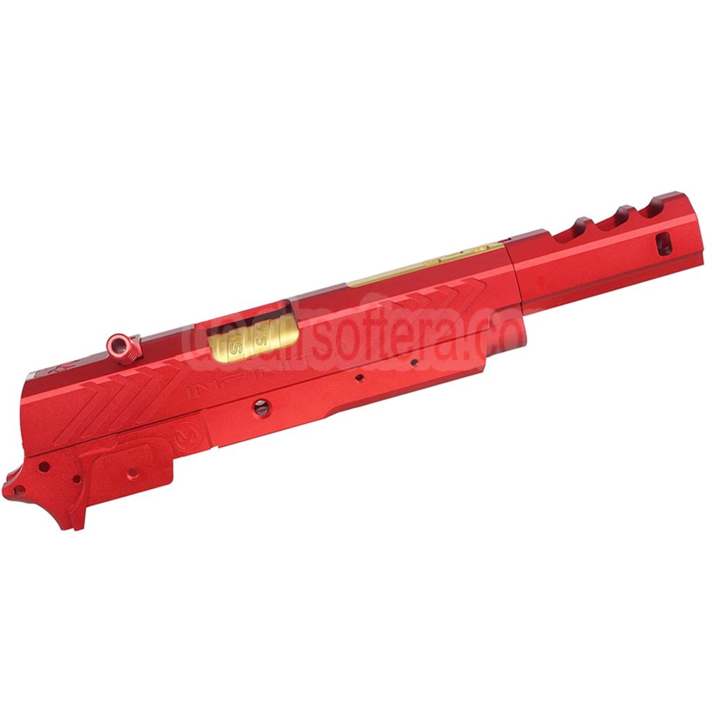5KU CNC Aluminum Infinity IMM Stil Lauf Schlitten Mitte Rahmen Kit Komplett Set Geeignet für Tokyo Marui Hi-Capa Serie GBB Pistolen Airsoft