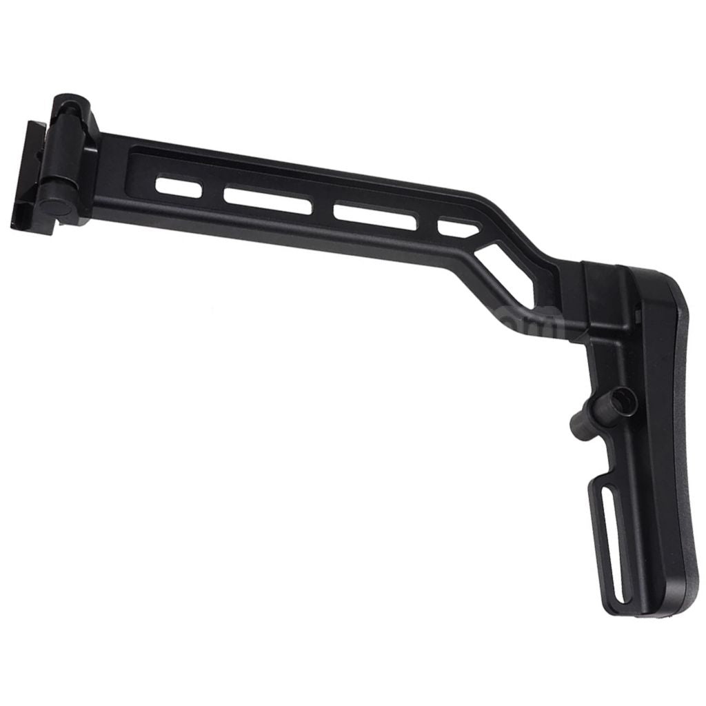 5KU Aluminum Taktische Picatinny Montage Modular Klappschaft mit Gummipolsterung Geeignet für 20mm Schiene Schaftadapter Gewehre Schwarz